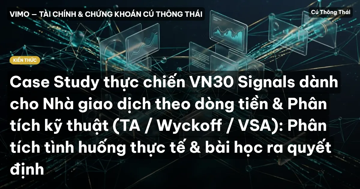Case Study thực chiến VN30 Signals dành cho Nhà giao dịch theo dòng tiền & Phân tích kỹ thuật (TA / Wyckoff / VSA): Phân tích tình huống thực tế & bài học ra quyết định