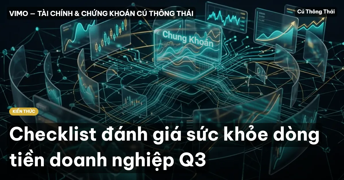 Checklist đánh giá sức khỏe dòng tiền doanh nghiệp Q3
