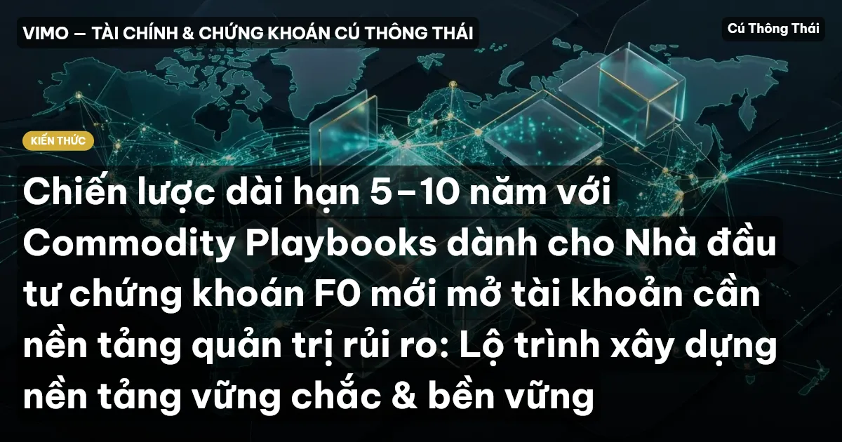 Chiến lược dài hạn 5–10 năm với Commodity Playbooks dành cho Nhà đầu tư chứng khoán F0 mới mở tài khoản cần nền tảng quản trị rủi ro: Lộ trình xây dựng nền tảng vững chắc & bền vững
