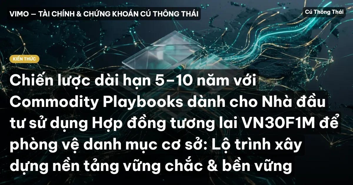 Chiến lược dài hạn 5–10 năm với Commodity Playbooks dành cho Nhà đầu tư sử dụng Hợp đồng tương lai VN30F1M để phòng vệ danh mục cơ sở: Lộ trình xây dựng nền tảng vững chắc & bền vững