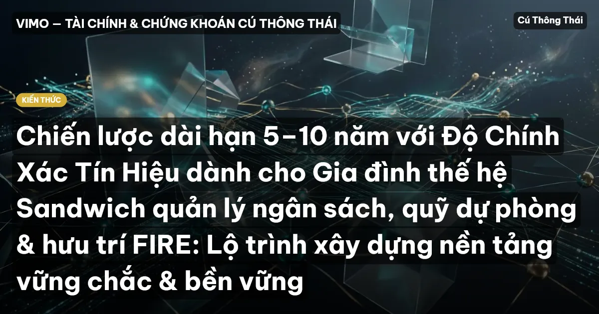 Chiến lược dài hạn 5–10 năm với Độ Chính Xác Tín Hiệu dành cho Gia đình thế hệ Sandwich quản lý ngân sách, quỹ dự phòng & hưu trí FIRE: Lộ trình xây dựng nền tảng vững chắc & bền vững