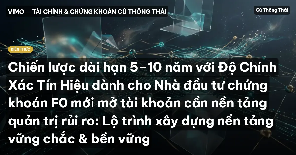 Chiến lược dài hạn 5–10 năm với Độ Chính Xác Tín Hiệu dành cho Nhà đầu tư chứng khoán F0 mới mở tài khoản cần nền tảng quản trị rủi ro: Lộ trình xây dựng nền tảng vững chắc & bền vững