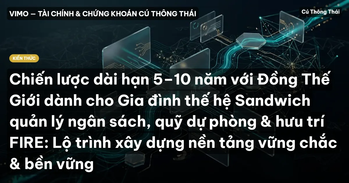 Chiến lược dài hạn 5–10 năm với Đồng Thế Giới dành cho Gia đình thế hệ Sandwich quản lý ngân sách, quỹ dự phòng & hưu trí FIRE: Lộ trình xây dựng nền tảng vững chắc & bền vững