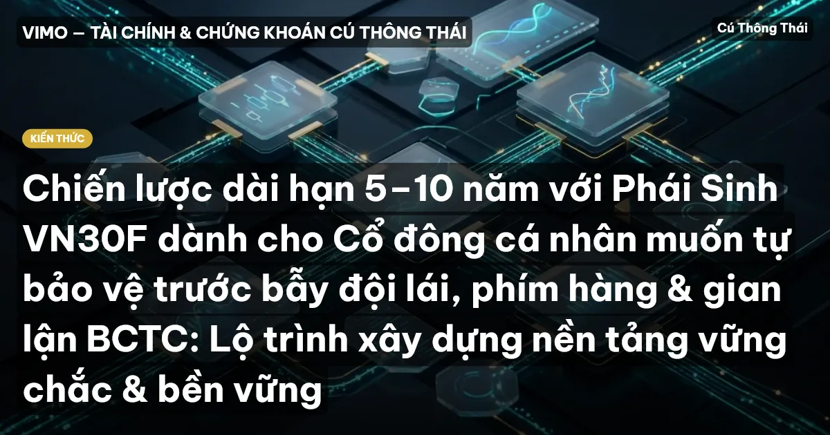 Chiến lược dài hạn 5–10 năm với Phái Sinh VN30F dành cho Cổ đông cá nhân muốn tự bảo vệ trước bẫy đội lái, phím hàng & gian lận BCTC: Lộ trình xây dựng nền tảng vững chắc & bền vững