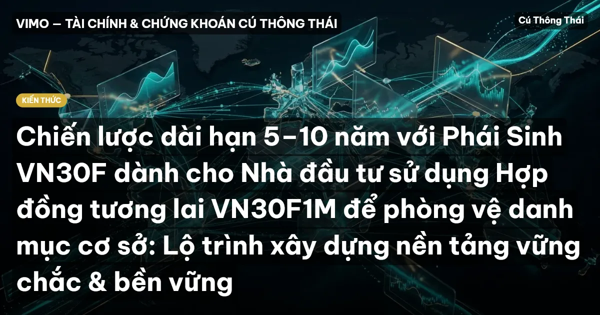 Chiến lược dài hạn 5–10 năm với Phái Sinh VN30F dành cho Nhà đầu tư sử dụng Hợp đồng tương lai VN30F1M để phòng vệ danh mục cơ sở: Lộ trình xây dựng nền tảng vững chắc & bền vững