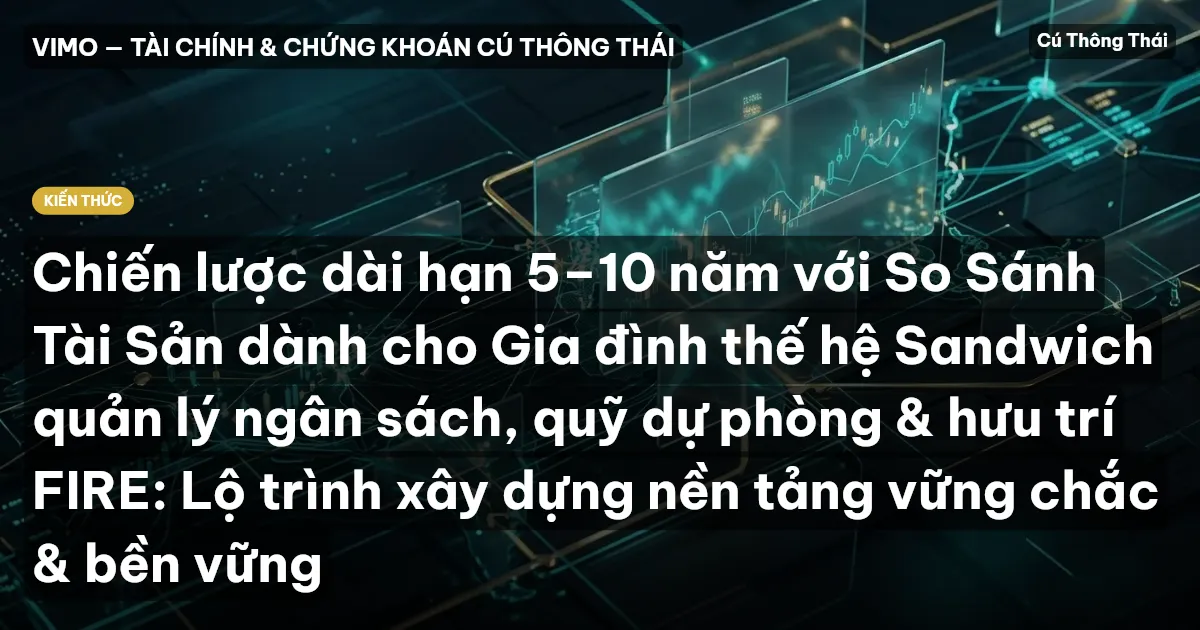 Chiến lược dài hạn 5–10 năm với So Sánh Tài Sản dành cho Gia đình thế hệ Sandwich quản lý ngân sách, quỹ dự phòng & hưu trí FIRE: Lộ trình xây dựng nền tảng vững chắc & bền vững