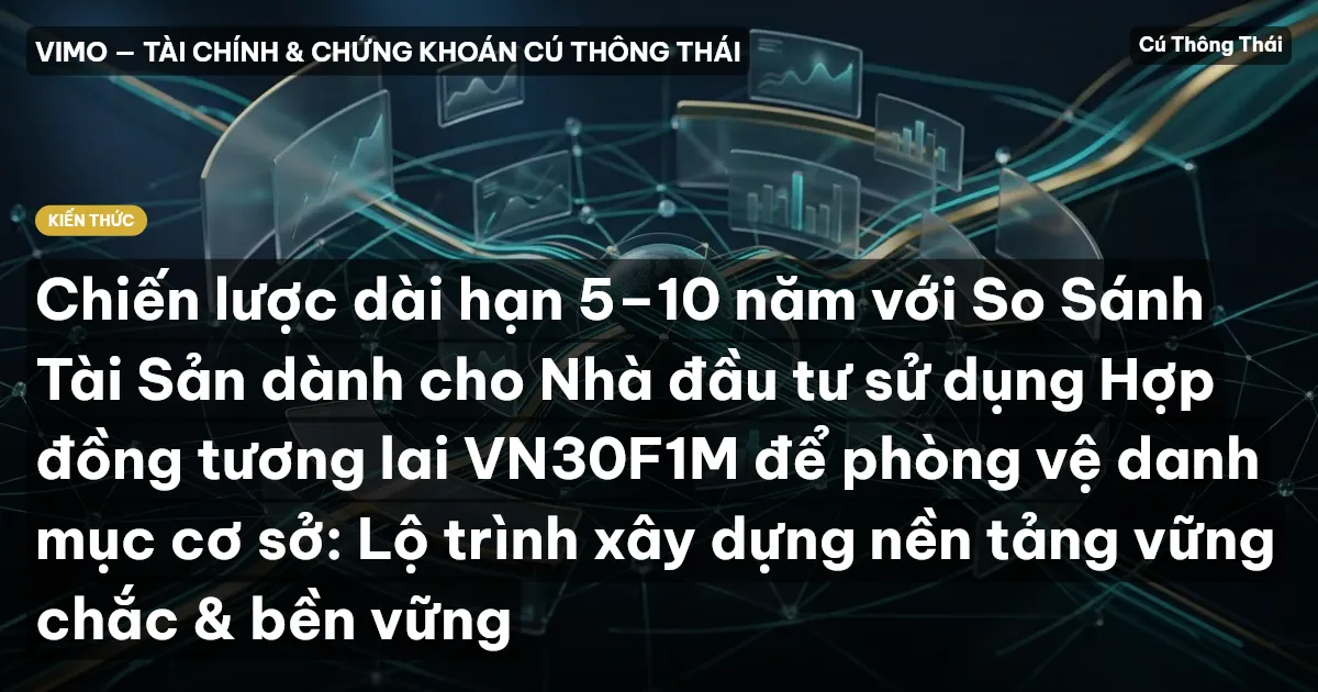 Chiến lược dài hạn 5–10 năm với So Sánh Tài Sản dành cho Nhà đầu tư sử dụng Hợp đồng tương lai VN30F1M để phòng vệ danh mục cơ sở: Lộ trình xây dựng nền tảng vững chắc & bền vững