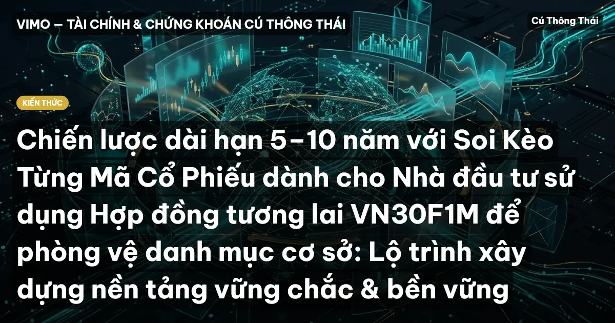 Chiến lược dài hạn 5–10 năm với Soi Kèo Từng Mã Cổ Phiếu dành cho Nhà đầu tư sử dụng Hợp đồng tương lai VN30F1M để phòng vệ danh mục cơ sở: Lộ trình xây dựng nền tảng vững chắc & bền vững