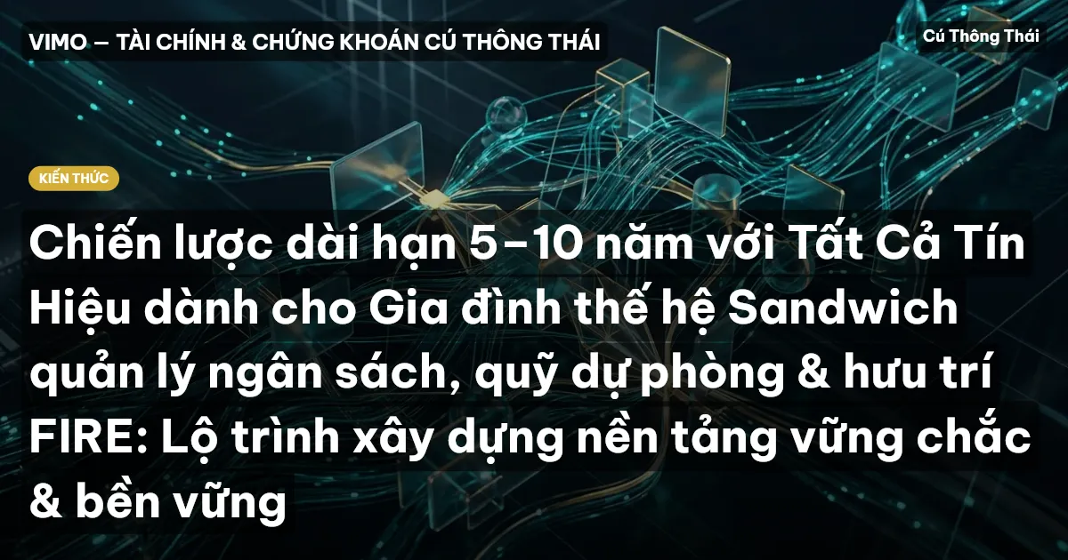 Chiến lược dài hạn 5–10 năm với Tất Cả Tín Hiệu dành cho Gia đình thế hệ Sandwich quản lý ngân sách, quỹ dự phòng & hưu trí FIRE: Lộ trình xây dựng nền tảng vững chắc & bền vững