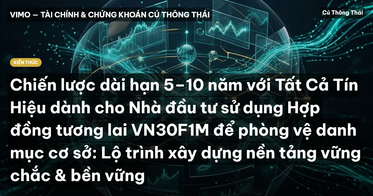 Chiến lược dài hạn 5–10 năm với Tất Cả Tín Hiệu dành cho Nhà đầu tư sử dụng Hợp đồng tương lai VN30F1M để phòng vệ danh mục cơ sở: Lộ trình xây dựng nền tảng vững chắc & bền vững