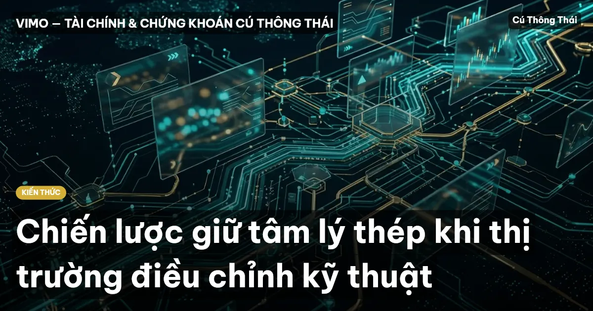 Chiến lược giữ tâm lý thép khi thị trường điều chỉnh kỹ thuật