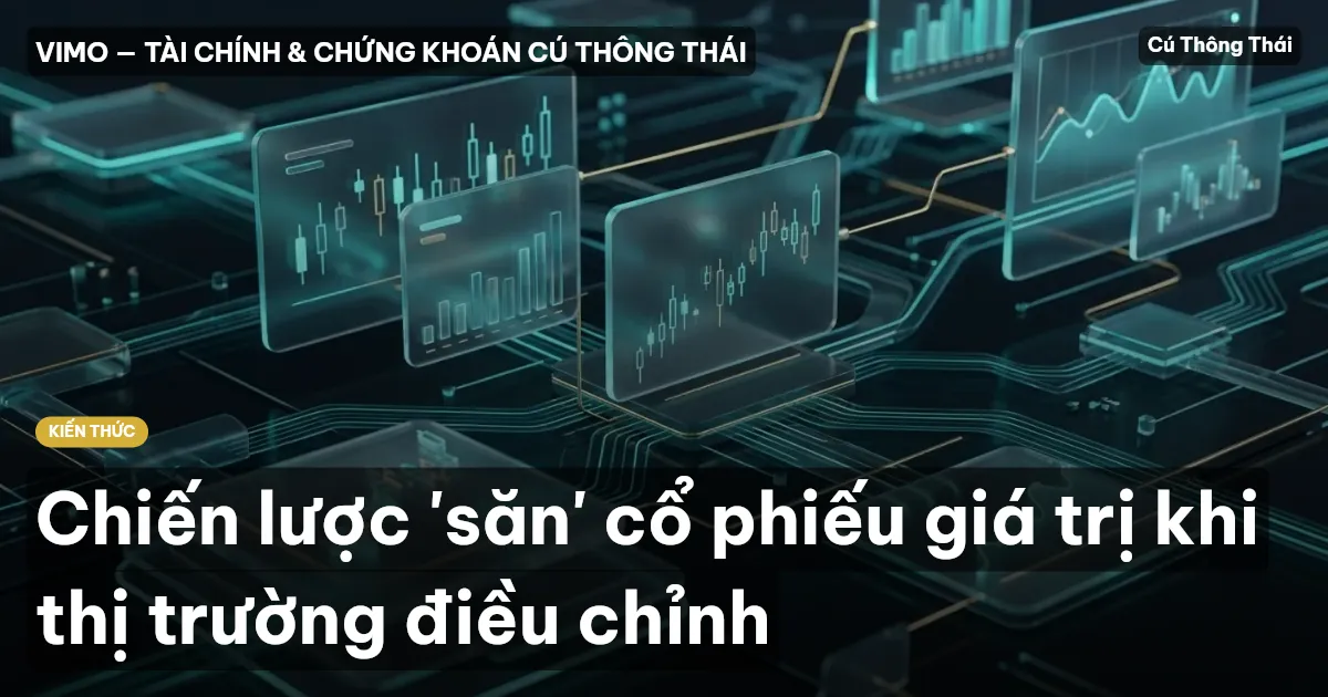 Chiến lược 'săn' cổ phiếu giá trị khi thị trường điều chỉnh