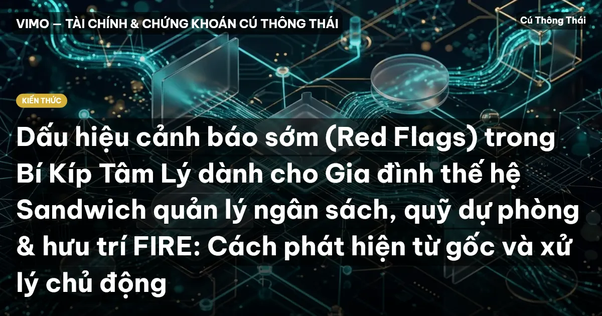 Dấu hiệu cảnh báo sớm (Red Flags) trong Bí Kíp Tâm Lý dành cho Gia đình thế hệ Sandwich quản lý ngân sách, quỹ dự phòng & hưu trí FIRE: Cách phát hiện từ gốc và xử lý chủ động
