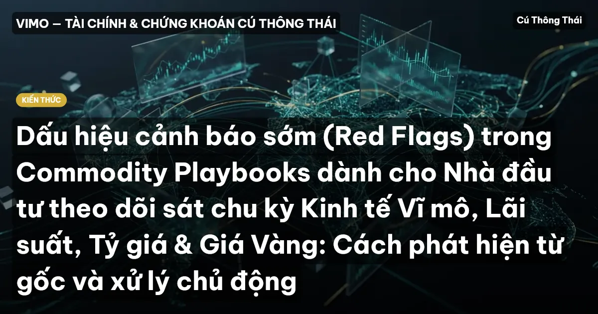 Dấu hiệu cảnh báo sớm (Red Flags) trong Commodity Playbooks dành cho Nhà đầu tư theo dõi sát chu kỳ Kinh tế Vĩ mô, Lãi suất, Tỷ giá & Giá Vàng: Cách phát hiện từ gốc và xử lý chủ động