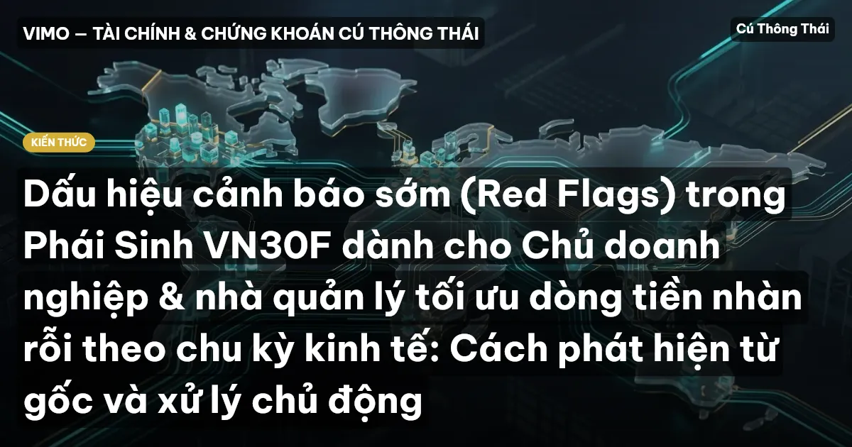 Dấu hiệu cảnh báo sớm (Red Flags) trong Phái Sinh VN30F dành cho Chủ doanh nghiệp & nhà quản lý tối ưu dòng tiền nhàn rỗi theo chu kỳ kinh tế: Cách phát hiện từ gốc và xử lý chủ động
