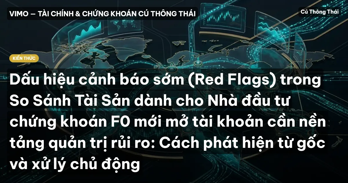 Dấu hiệu cảnh báo sớm (Red Flags) trong So Sánh Tài Sản dành cho Nhà đầu tư chứng khoán F0 mới mở tài khoản cần nền tảng quản trị rủi ro: Cách phát hiện từ gốc và xử lý chủ động