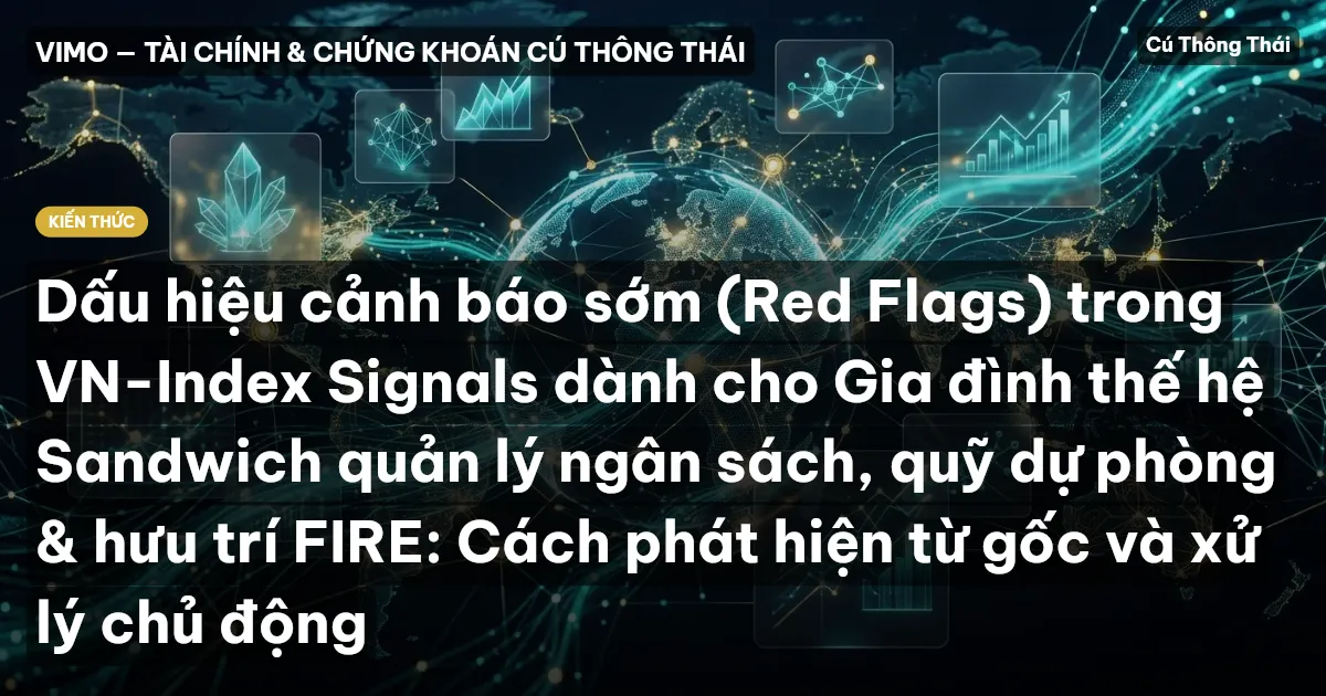 Dấu hiệu cảnh báo sớm (Red Flags) trong VN-Index Signals dành cho Gia đình thế hệ Sandwich quản lý ngân sách, quỹ dự phòng & hưu trí FIRE: Cách phát hiện từ gốc và xử lý chủ động