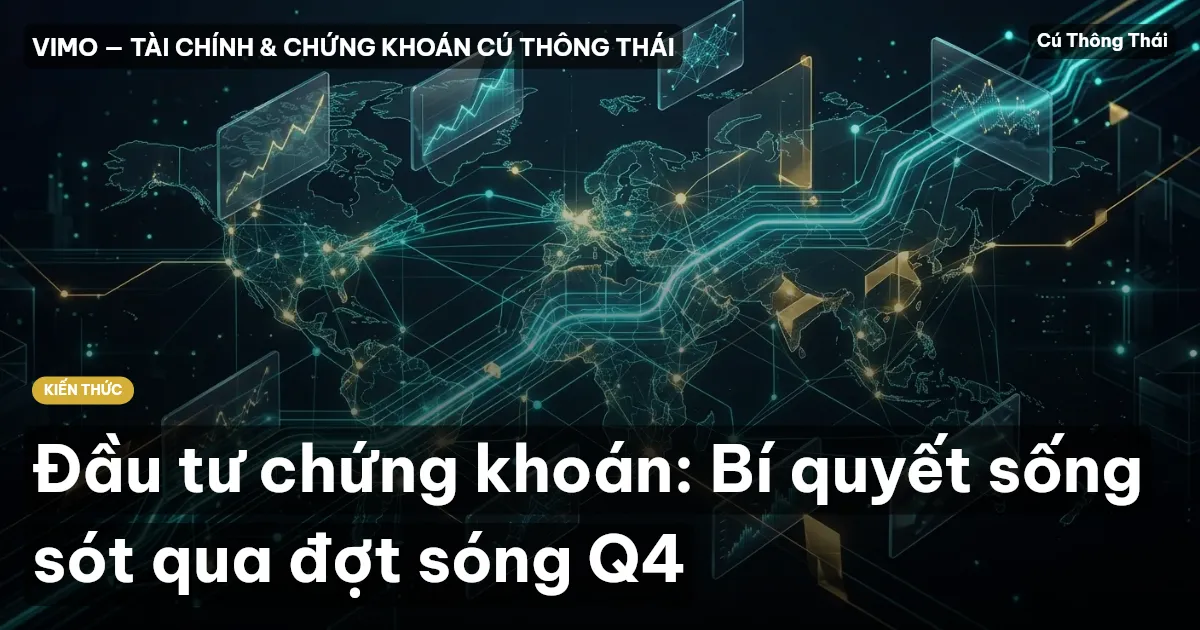 Đầu tư chứng khoán: Bí quyết sống sót qua đợt sóng Q4
