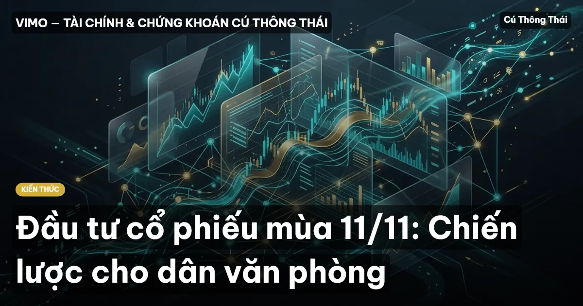 Đầu tư cổ phiếu mùa 11/11: Chiến lược cho dân văn phòng