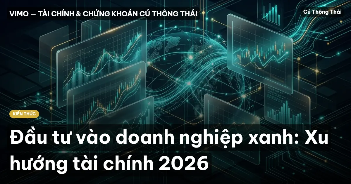Đầu tư vào doanh nghiệp xanh: Xu hướng tài chính 2026