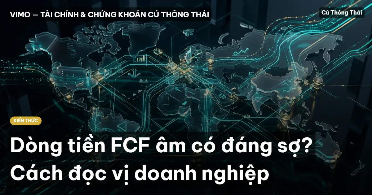Dòng tiền FCF âm có đáng sợ? Cách đọc vị doanh nghiệp