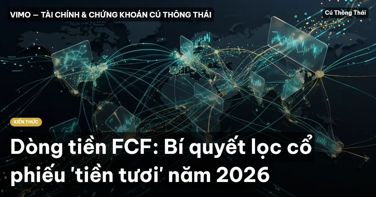 Dòng tiền FCF: Bí quyết lọc cổ phiếu 'tiền tươi' năm 2026