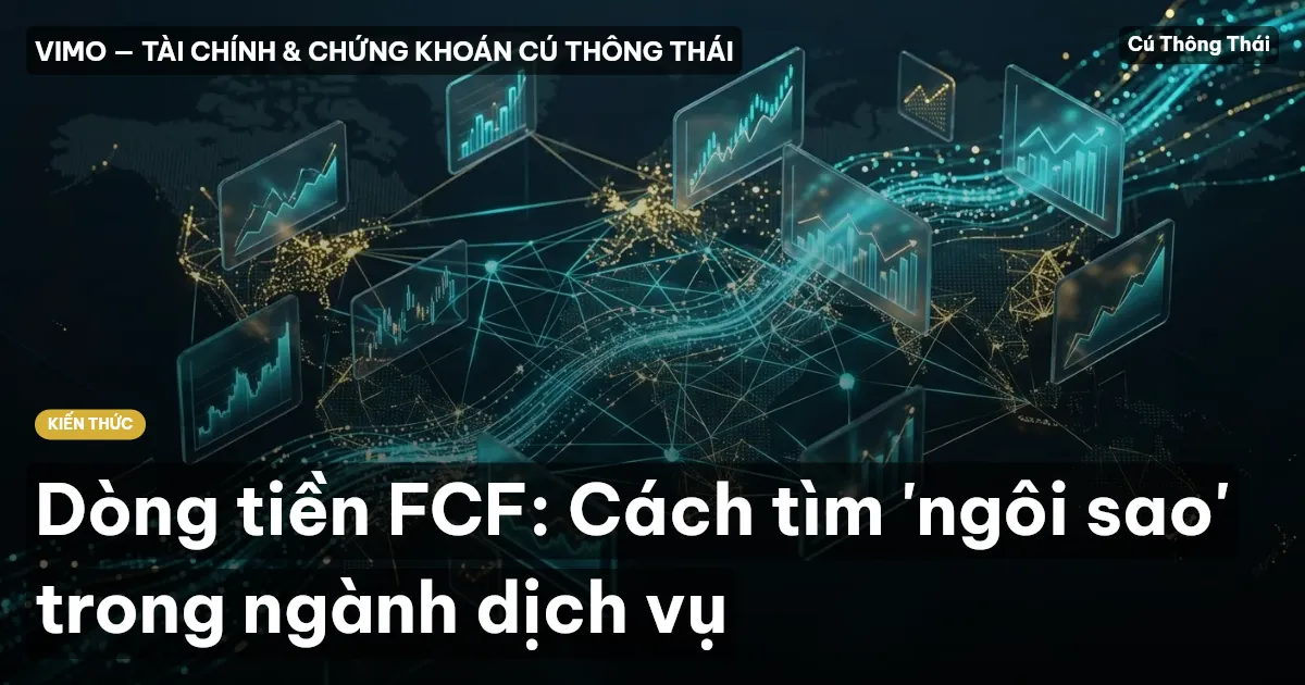 Dòng tiền FCF: Cách tìm 'ngôi sao' trong ngành dịch vụ