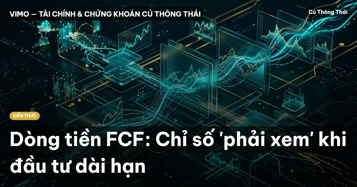 Dòng tiền FCF: Chỉ số 'phải xem' khi đầu tư dài hạn