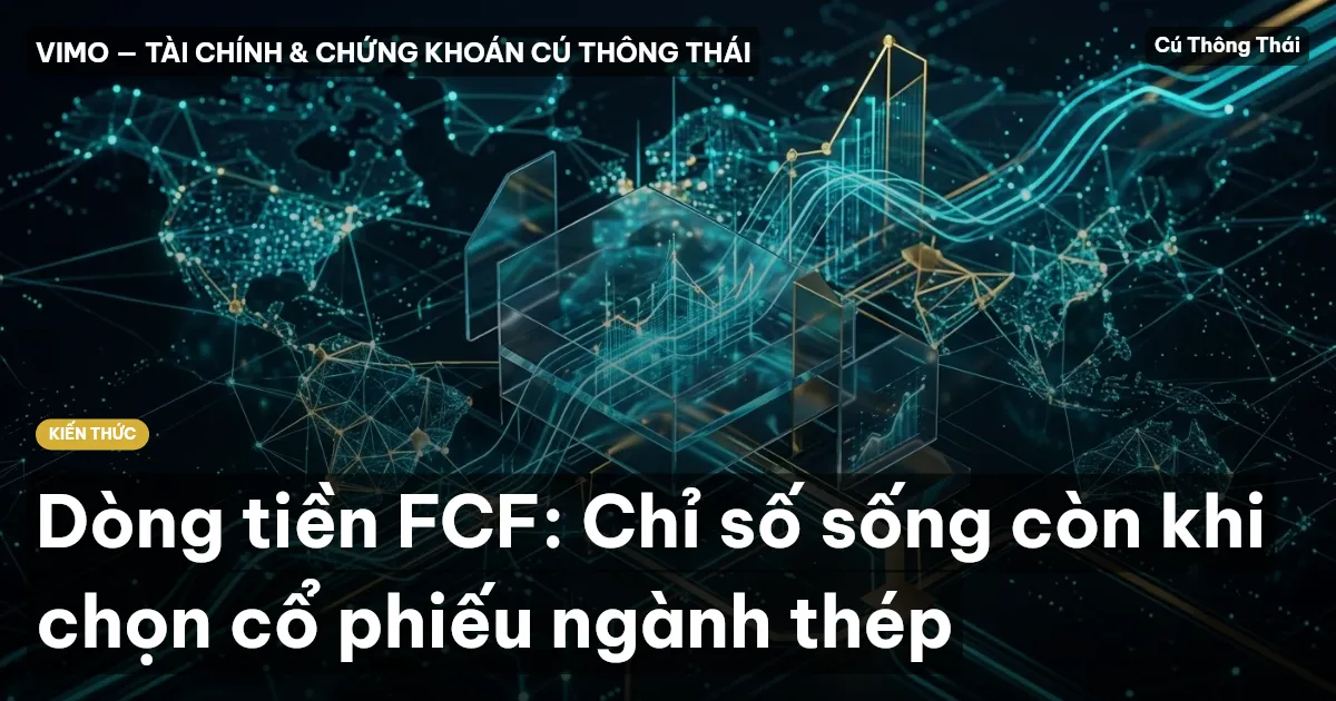 Dòng tiền FCF: Chỉ số sống còn khi chọn cổ phiếu ngành thép