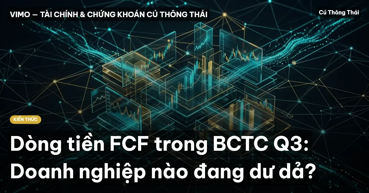 Dòng tiền FCF trong BCTC Q3: Doanh nghiệp nào đang dư dả?