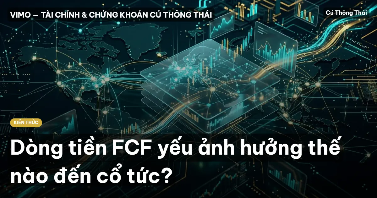 Dòng tiền FCF yếu ảnh hưởng thế nào đến cổ tức?