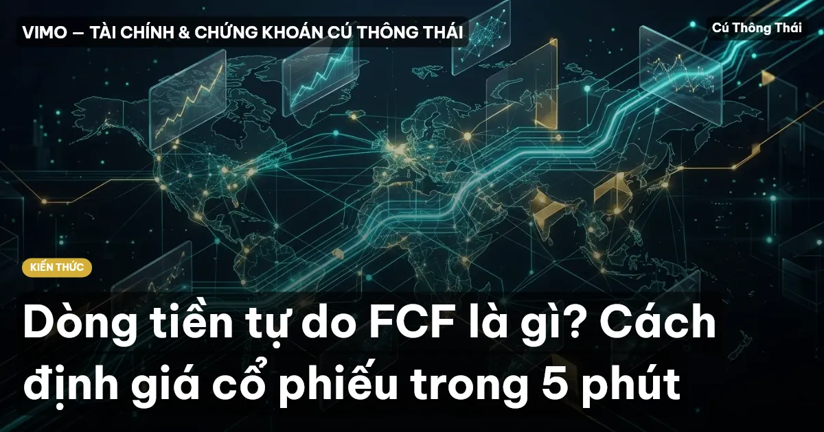 Dòng tiền tự do FCF là gì? Cách định giá cổ phiếu trong 5 phút