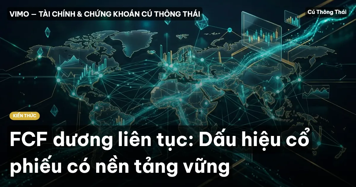 FCF dương liên tục: Dấu hiệu cổ phiếu có nền tảng vững
