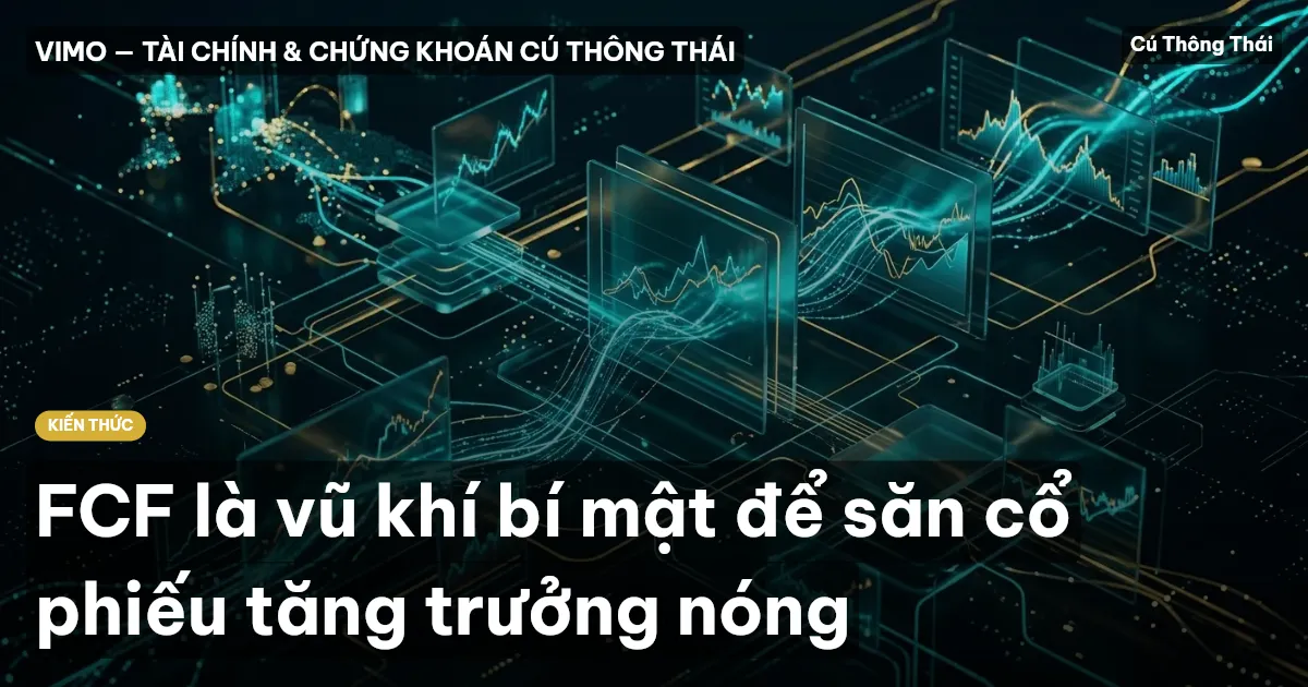 FCF là vũ khí bí mật để săn cổ phiếu tăng trưởng nóng