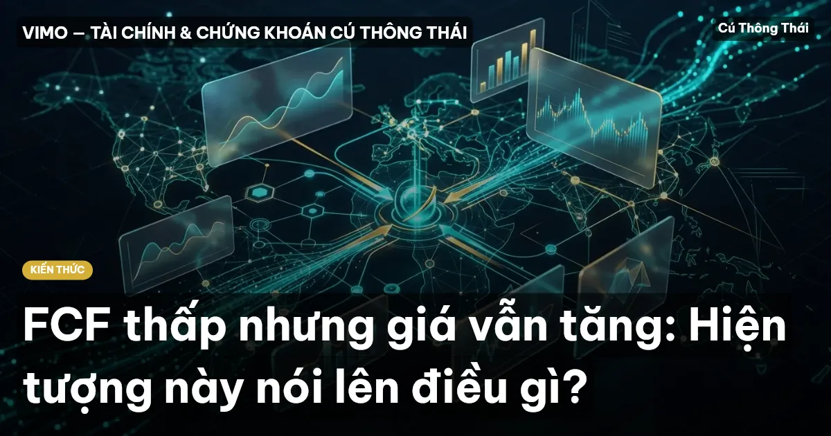 FCF thấp nhưng giá vẫn tăng: Hiện tượng này nói lên điều gì?