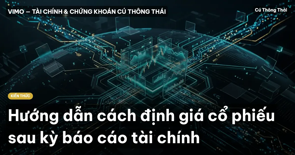 Hướng dẫn cách định giá cổ phiếu sau kỳ báo cáo tài chính