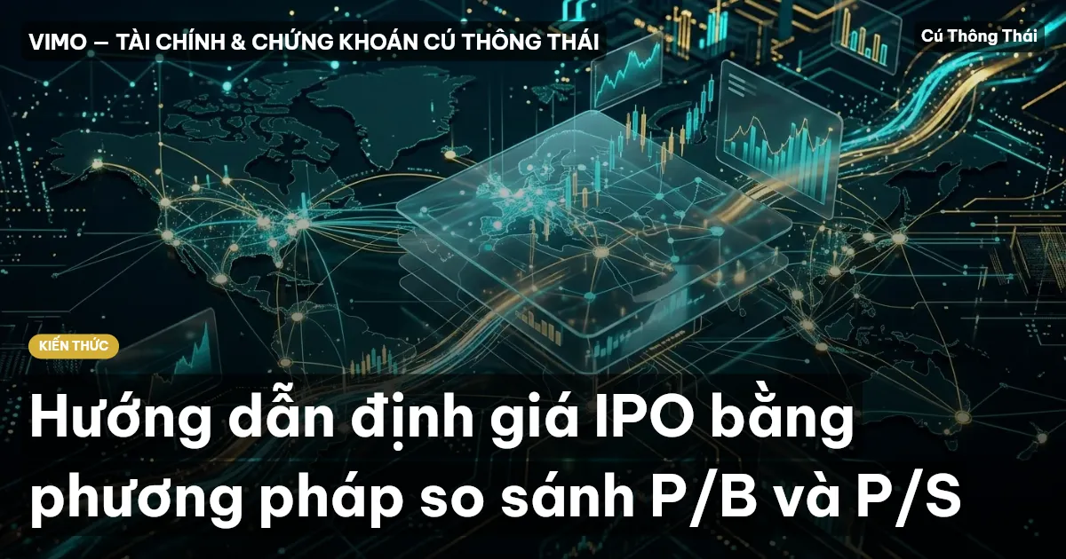 Hướng dẫn định giá IPO bằng phương pháp so sánh P/B và P/S