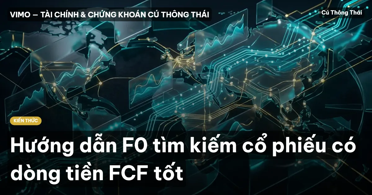 Hướng dẫn F0 tìm kiếm cổ phiếu có dòng tiền FCF tốt