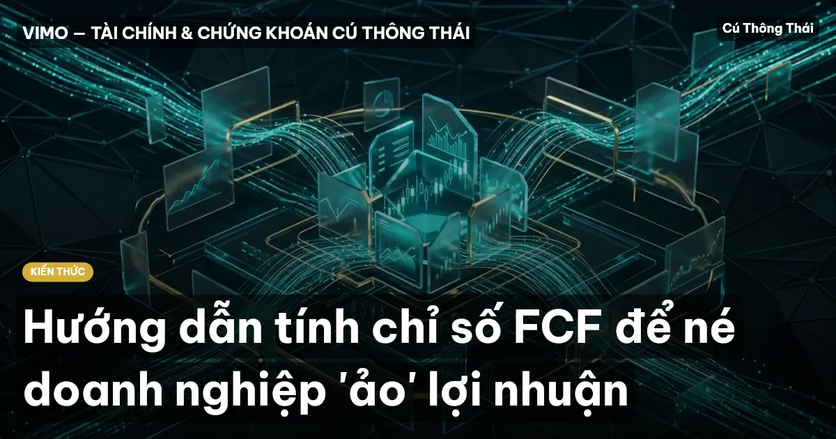 Hướng dẫn tính chỉ số FCF để né doanh nghiệp 'ảo' lợi nhuận