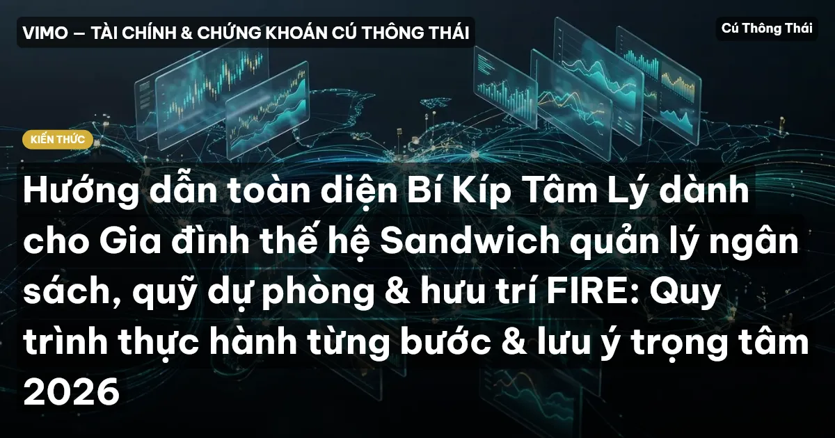 Hướng dẫn toàn diện Bí Kíp Tâm Lý dành cho Gia đình thế hệ Sandwich quản lý ngân sách, quỹ dự phòng & hưu trí FIRE: Quy trình thực hành từng bước & lưu ý trọng tâm 2026