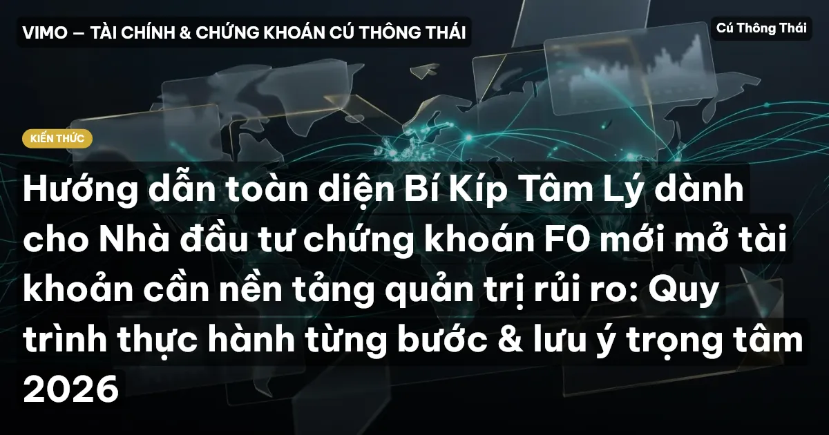 Hướng dẫn toàn diện Bí Kíp Tâm Lý dành cho Nhà đầu tư chứng khoán F0 mới mở tài khoản cần nền tảng quản trị rủi ro: Quy trình thực hành từng bước & lưu ý trọng tâm 2026