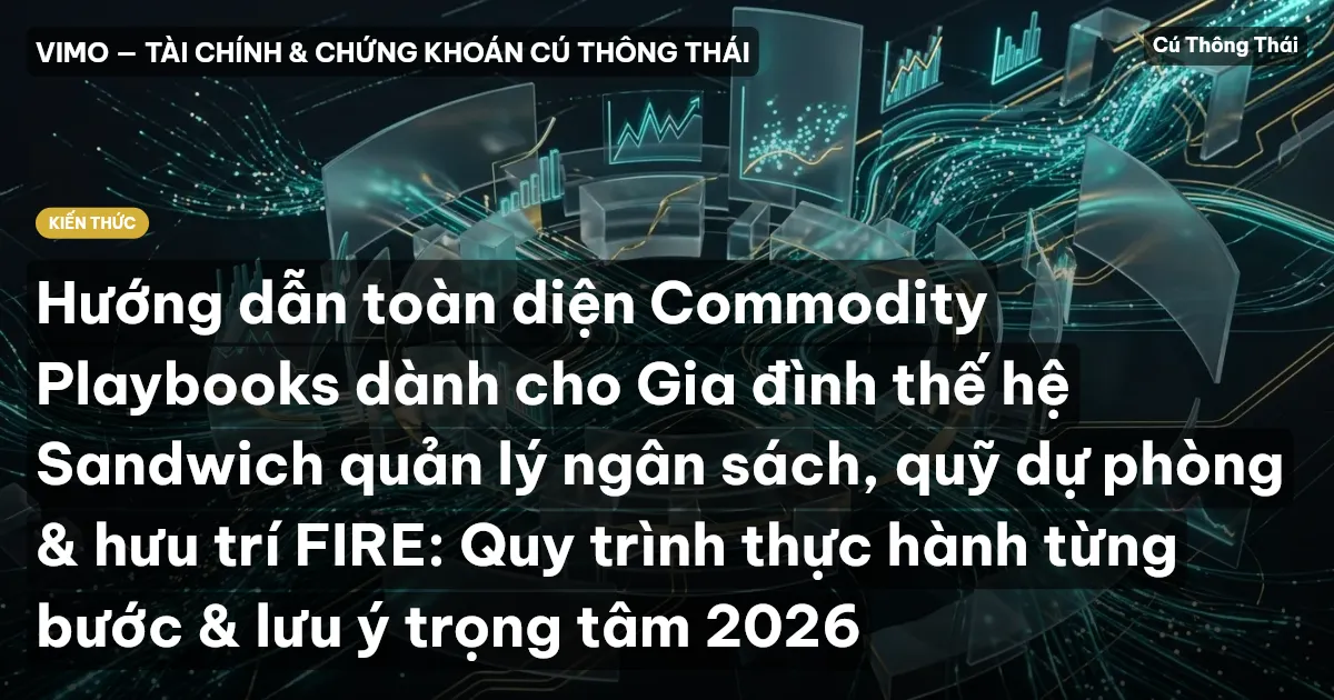Hướng dẫn toàn diện Commodity Playbooks dành cho Gia đình thế hệ Sandwich quản lý ngân sách, quỹ dự phòng & hưu trí FIRE: Quy trình thực hành từng bước & lưu ý trọng tâm 2026