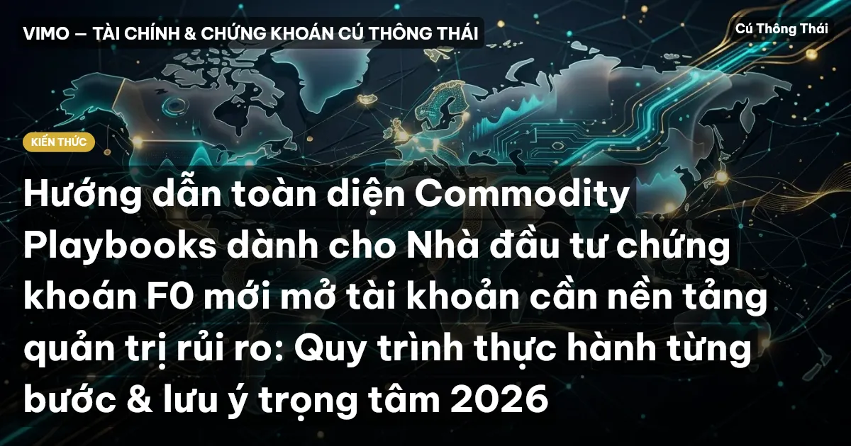 Hướng dẫn toàn diện Commodity Playbooks dành cho Nhà đầu tư chứng khoán F0 mới mở tài khoản cần nền tảng quản trị rủi ro: Quy trình thực hành từng bước & lưu ý trọng tâm 2026