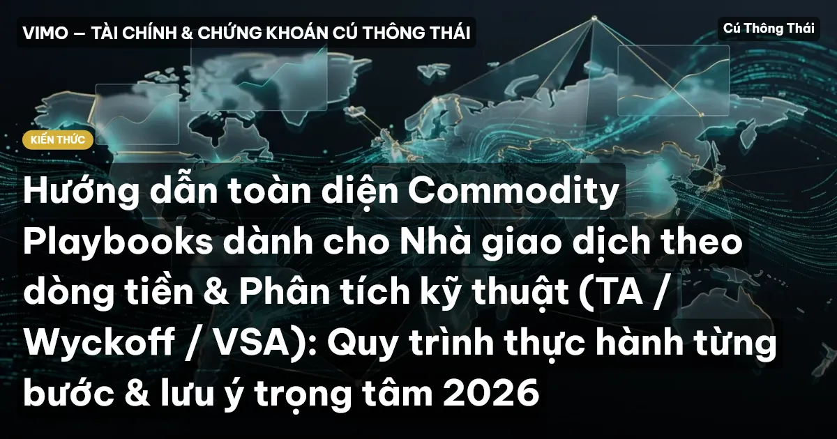 Hướng dẫn toàn diện Commodity Playbooks dành cho Nhà giao dịch theo dòng tiền & Phân tích kỹ thuật (TA / Wyckoff / VSA): Quy trình thực hành từng bước & lưu ý trọng tâm 2026