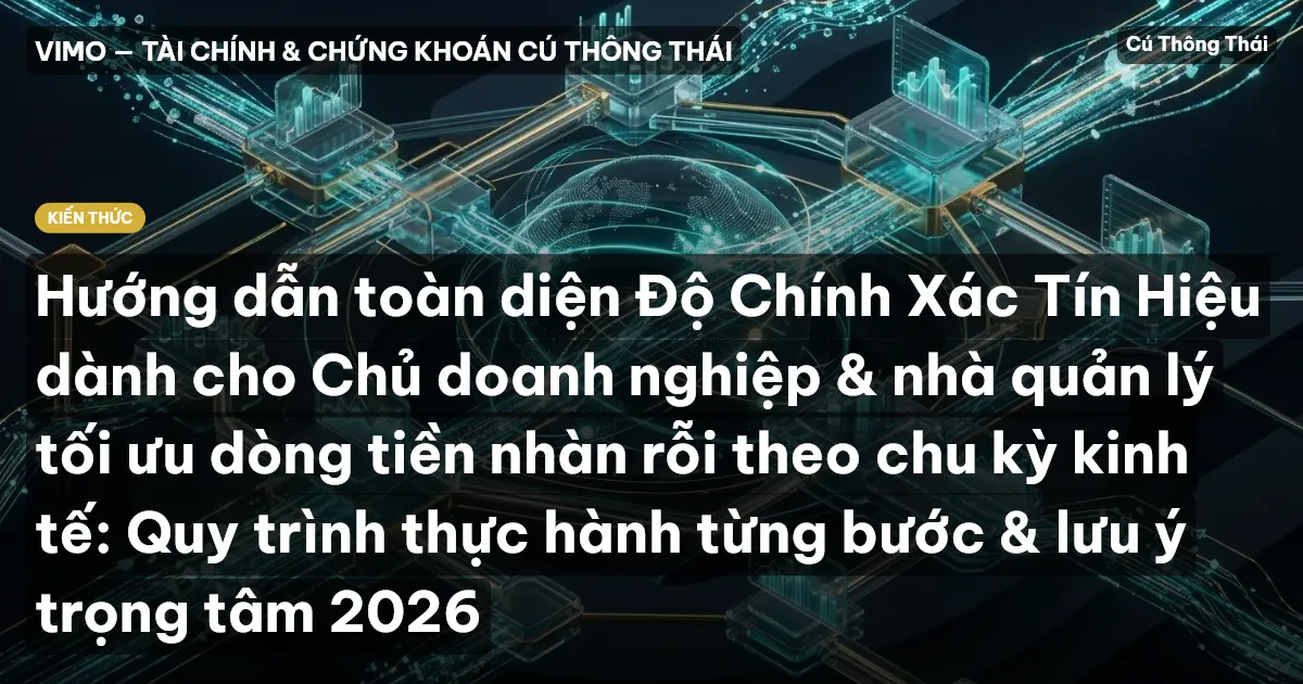 Hướng dẫn toàn diện Độ Chính Xác Tín Hiệu dành cho Chủ doanh nghiệp & nhà quản lý tối ưu dòng tiền nhàn rỗi theo chu kỳ kinh tế: Quy trình thực hành từng bước & lưu ý trọng tâm 2026
