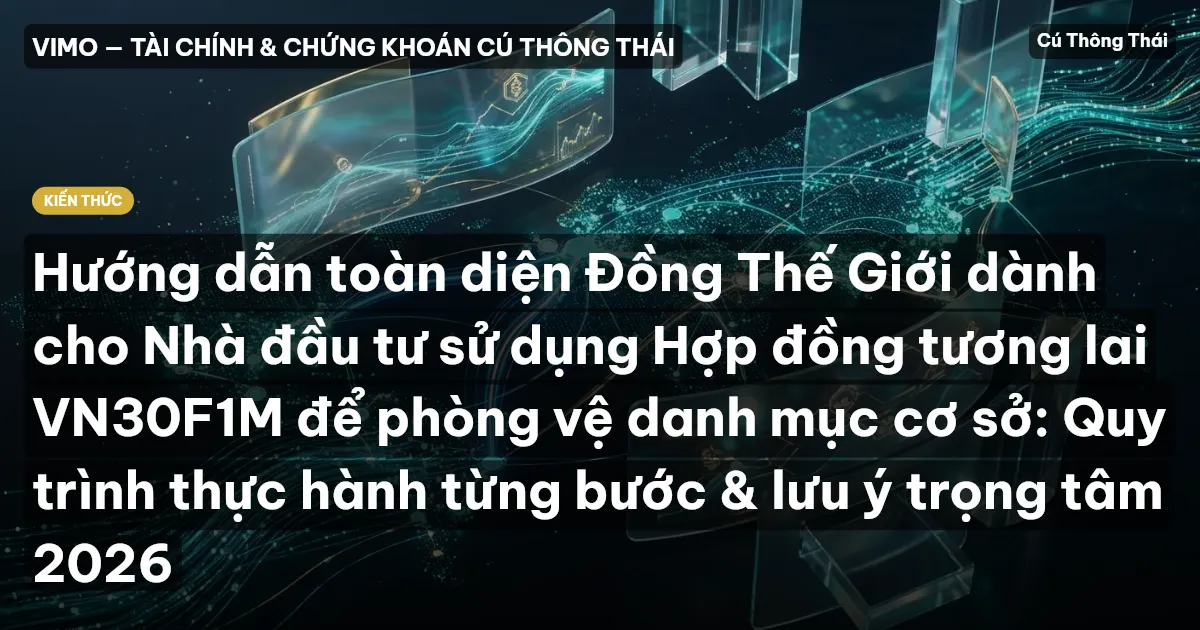 Hướng dẫn toàn diện Đồng Thế Giới dành cho Nhà đầu tư sử dụng Hợp đồng tương lai VN30F1M để phòng vệ danh mục cơ sở: Quy trình thực hành từng bước & lưu ý trọng tâm 2026