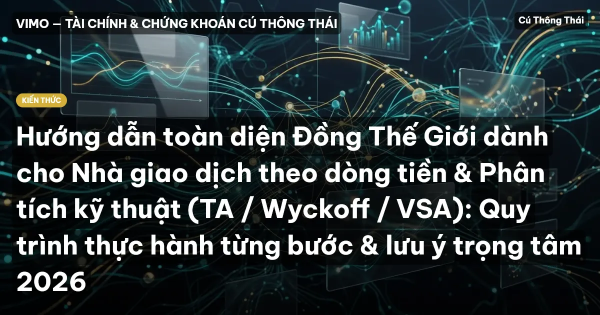 Hướng dẫn toàn diện Đồng Thế Giới dành cho Nhà giao dịch theo dòng tiền & Phân tích kỹ thuật (TA / Wyckoff / VSA): Quy trình thực hành từng bước & lưu ý trọng tâm 2026