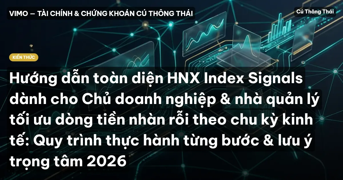 Hướng dẫn toàn diện HNX Index Signals dành cho Chủ doanh nghiệp & nhà quản lý tối ưu dòng tiền nhàn rỗi theo chu kỳ kinh tế: Quy trình thực hành từng bước & lưu ý trọng tâm 2026