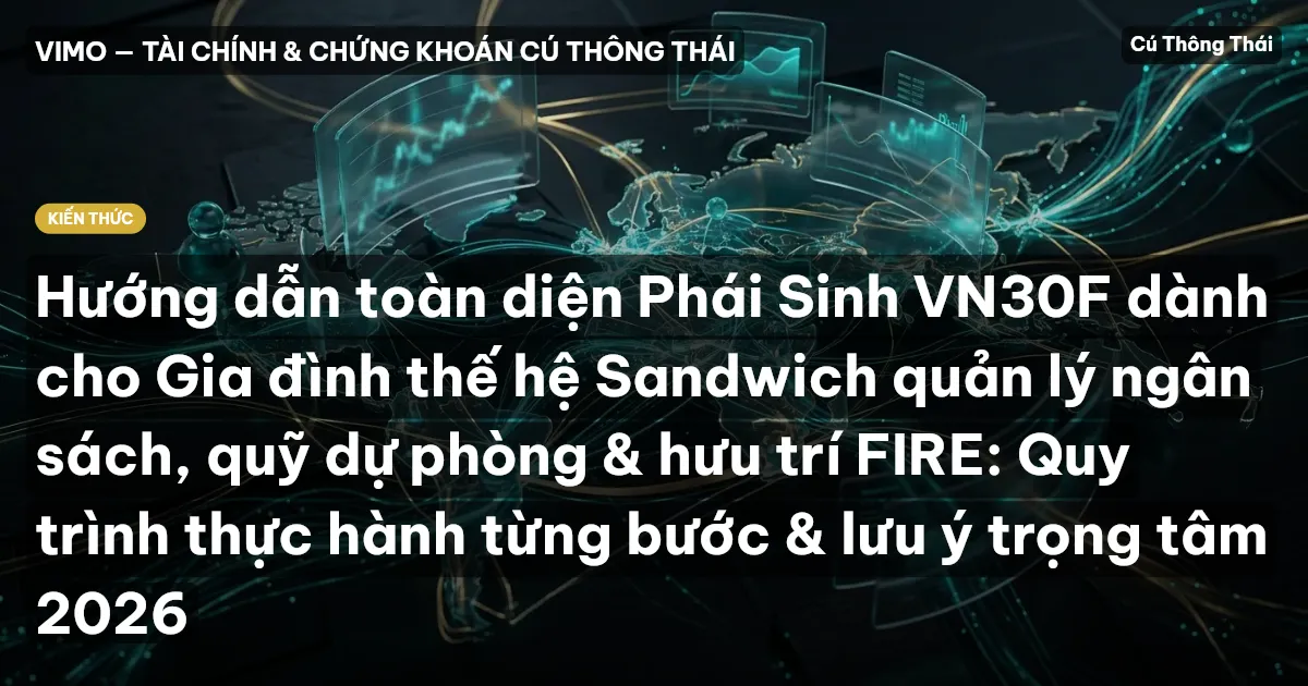 Hướng dẫn toàn diện Phái Sinh VN30F dành cho Gia đình thế hệ Sandwich quản lý ngân sách, quỹ dự phòng & hưu trí FIRE: Quy trình thực hành từng bước & lưu ý trọng tâm 2026
