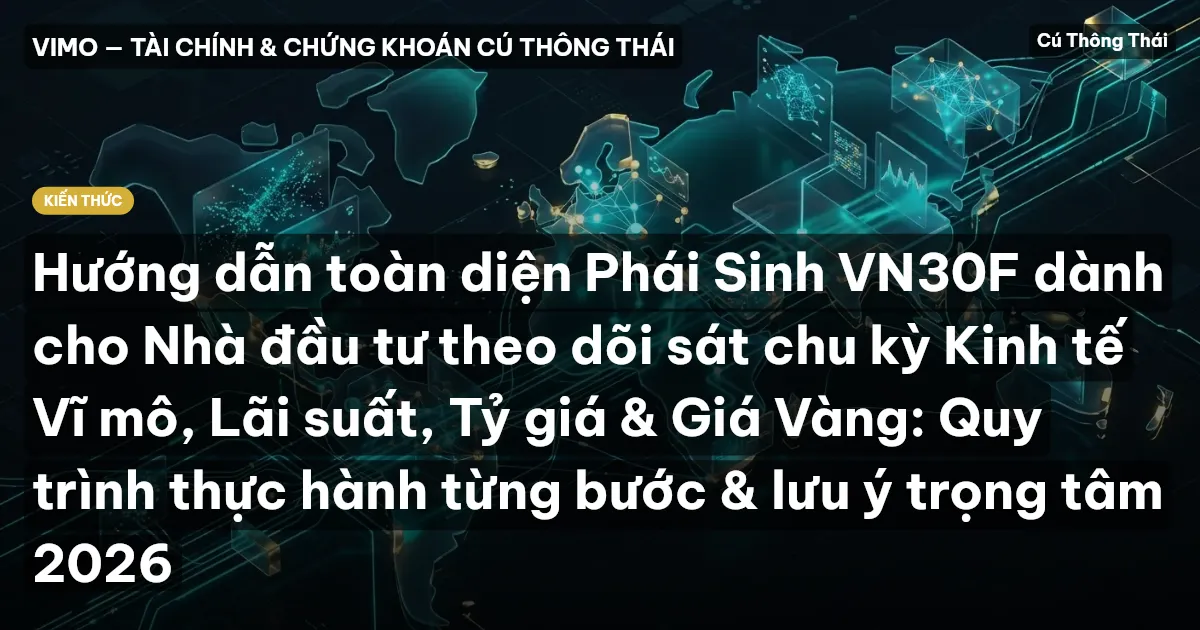 Hướng dẫn toàn diện Phái Sinh VN30F dành cho Nhà đầu tư theo dõi sát chu kỳ Kinh tế Vĩ mô, Lãi suất, Tỷ giá & Giá Vàng: Quy trình thực hành từng bước & lưu ý trọng tâm 2026